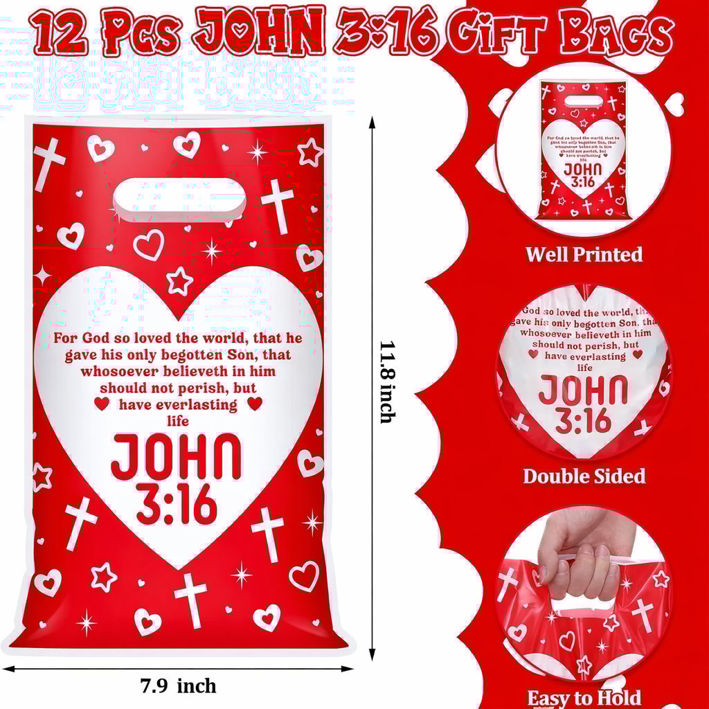 96 Pcs/12 Sets Religious Valentine's Day Gifts Party Favors🙏💕Same as in the Video