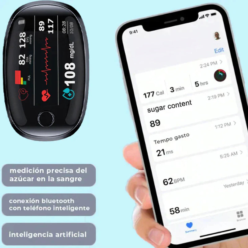 🔥Final 3 Hours: 70% OFF🏆Non-Invasive Blood Glucose Meter[99.9% Accuracy]✅TGA Approved