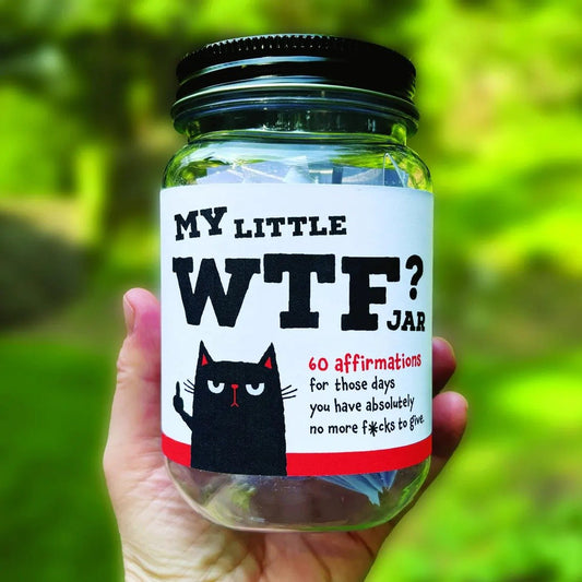 😻Funny Affirmation Glass Jar: 60 Badass Self-Care Quotes (Anti-Cheesy Edition)🎁Ready to gift — no wrapping stress!