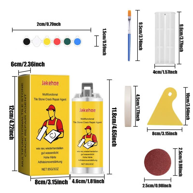 🔥LAST DAY 50% OFF -- 🔧Quick-Drying Tile Repair Glue - Complete Tool Kit for DIY – Fix Cracks Permanently in Minutes!✨