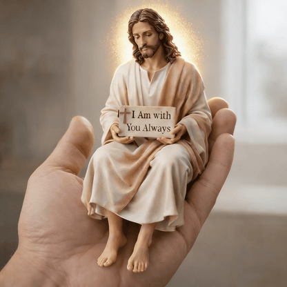 ✨Handcrafted Jesus Figurine✝️Serene Desk Companion🙏