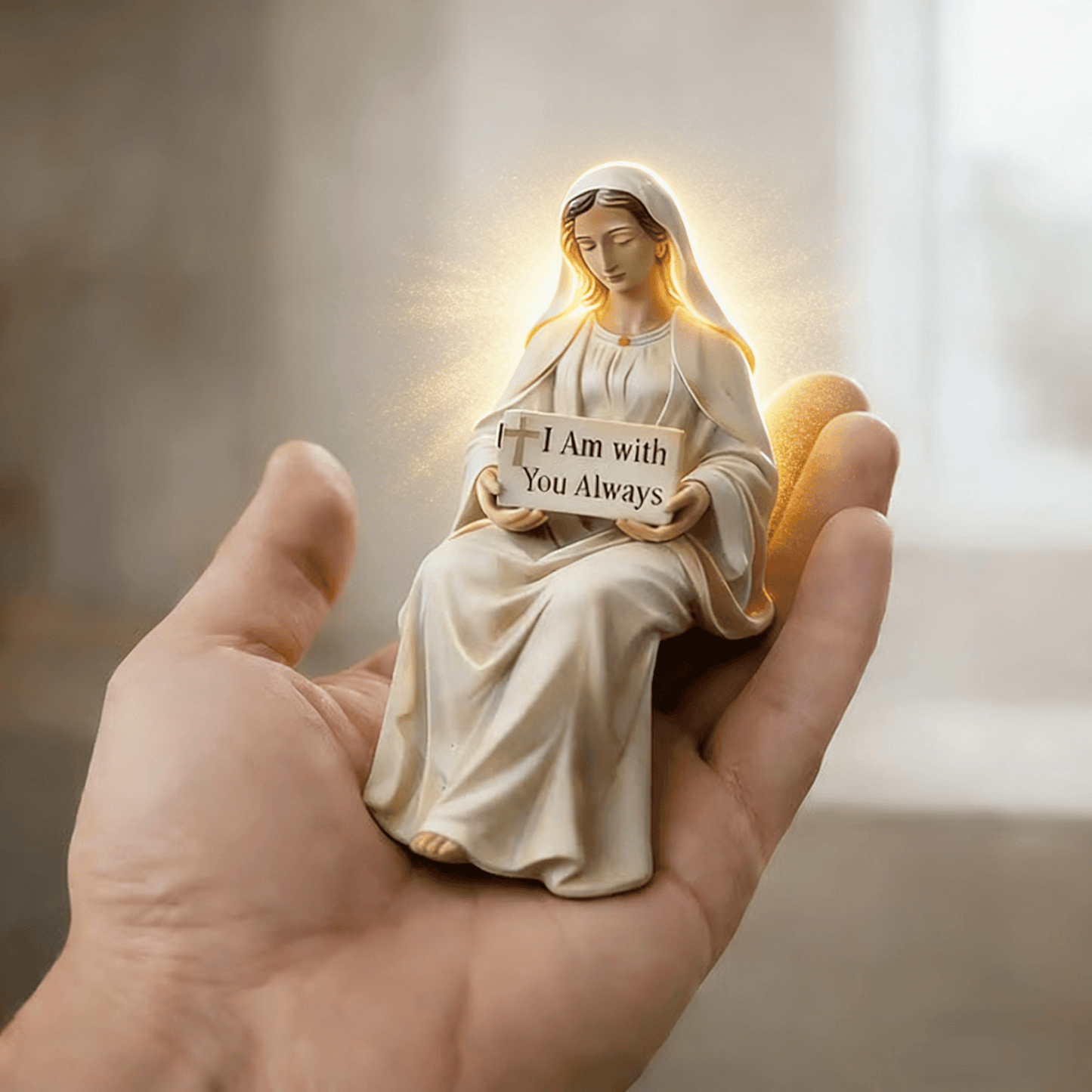 ✨Handcrafted Jesus Figurine✝️Serene Desk Companion🙏